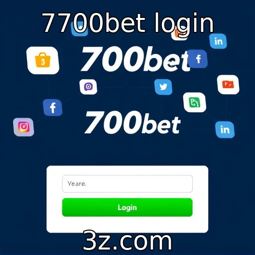 Integração de redes sociais no login do 7700bet